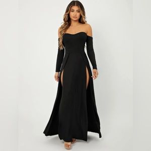 Black sleeveless dress